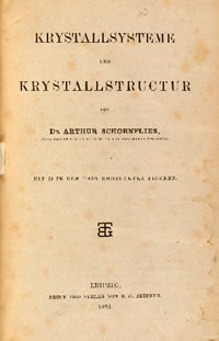 Image from Arthur Schoenflies, Krystallsysteme und Krystallstructur